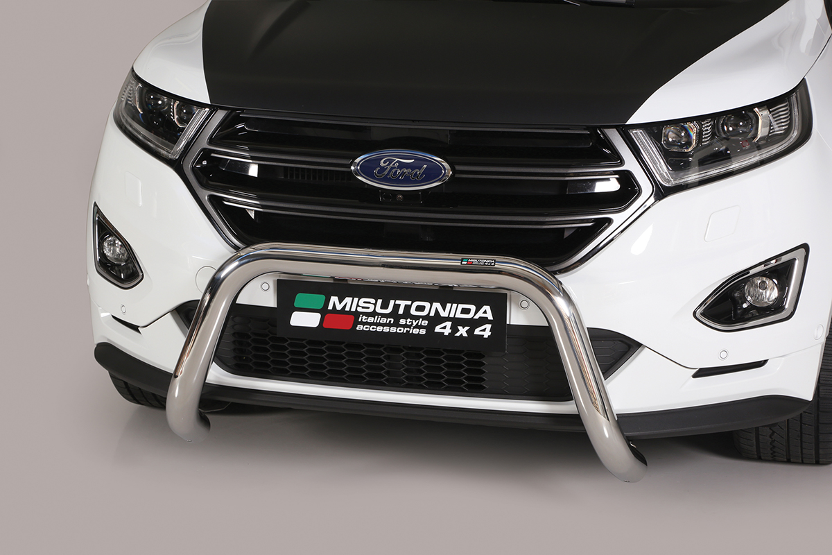 Ford Edge 2016 tot heden - super pushbar Ø 76 mm met CE/EU certificaat - RVS 304 hoogglans gepolijst