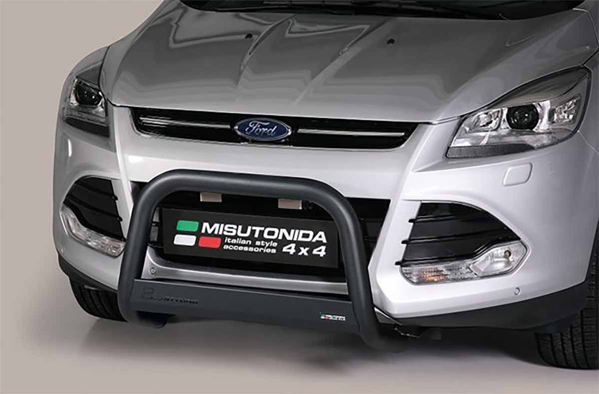 Ford Kuga 2013 tot 2016 - pushbar Ø 63 mm met CE/EU certificaat - RVS 304 zwarte poedercoating