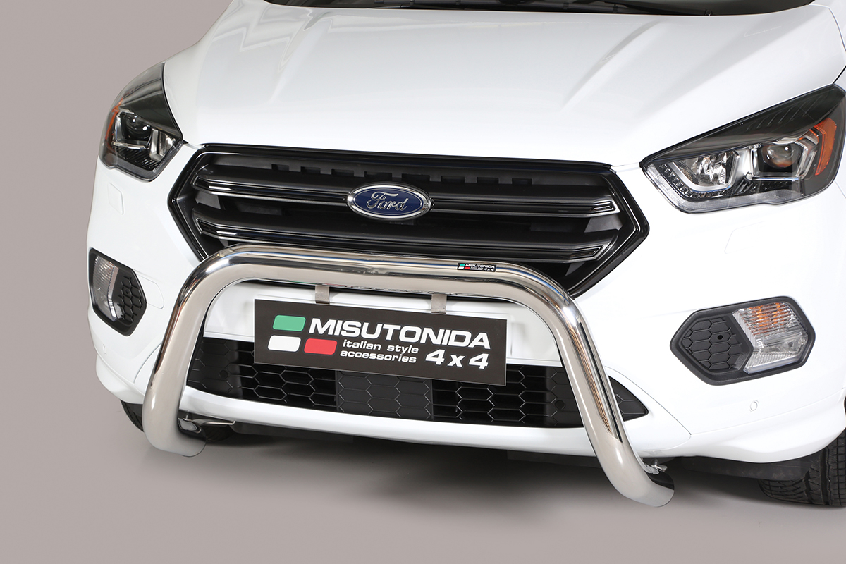 Ford Kuga 2016 tot 2019 - super pushbar Ø 76 mm met CE/EU certificaat - RVS 304 hoogglans gepolijst