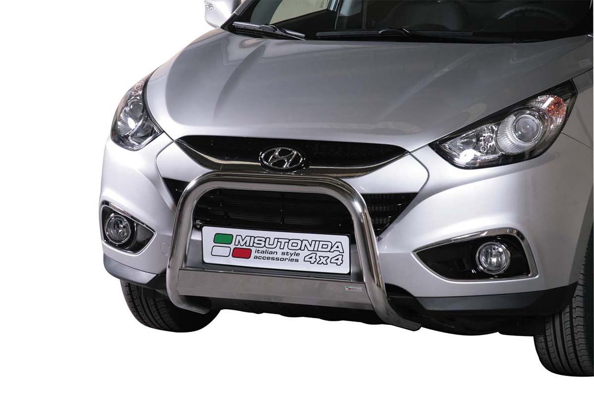 Hyundai IX35 2010 tot 2015 - pushbar Ø 63 mm met CE/EU certificaat - RVS 304 hoogglans gepolijst