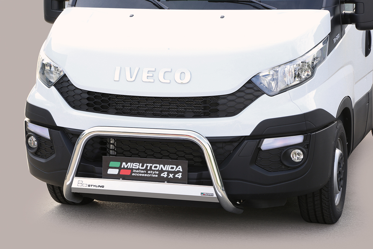 Iveco Daily 2014 tot 2019 – pushbar Ø 63 mm met CE/EU certificaat - RVS 304 hoogglans gepolijst