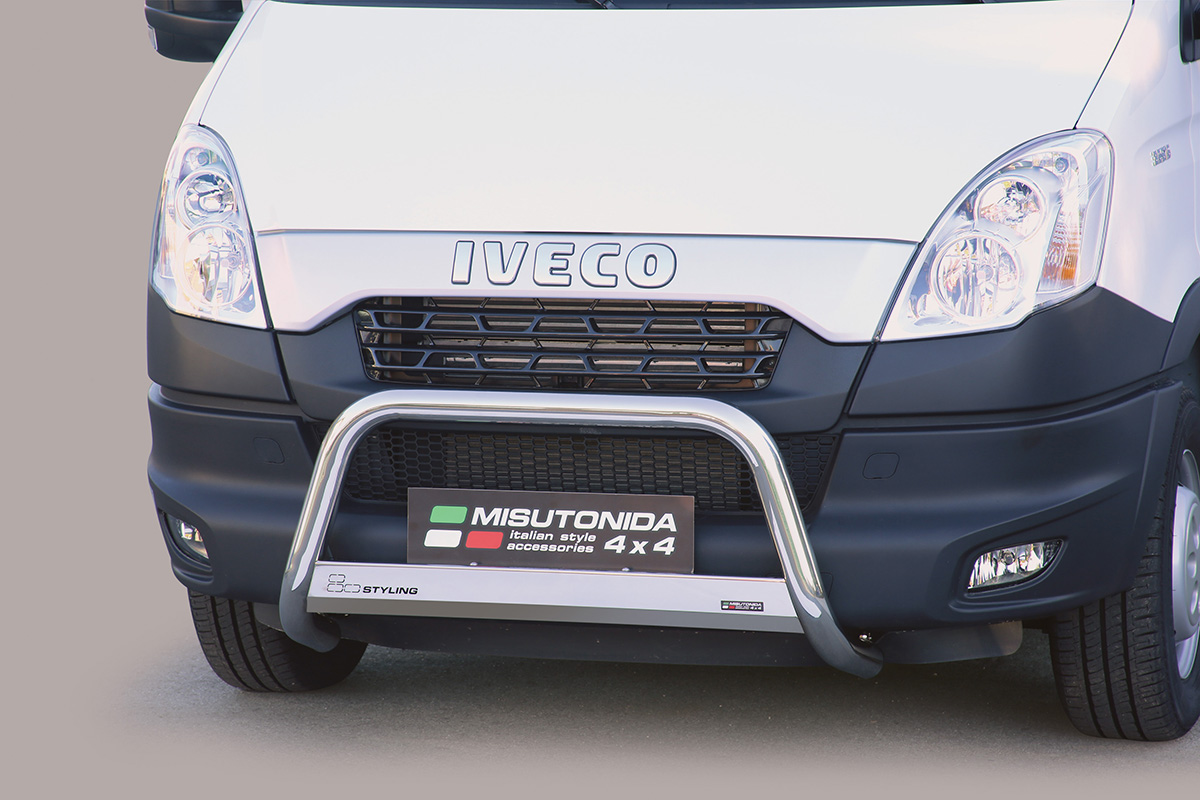 Iveco Daily 2007 tot 2014 – pushbar Ø 63 mm met CE/EU certificaat - RVS 304 hoogglans gepolijst