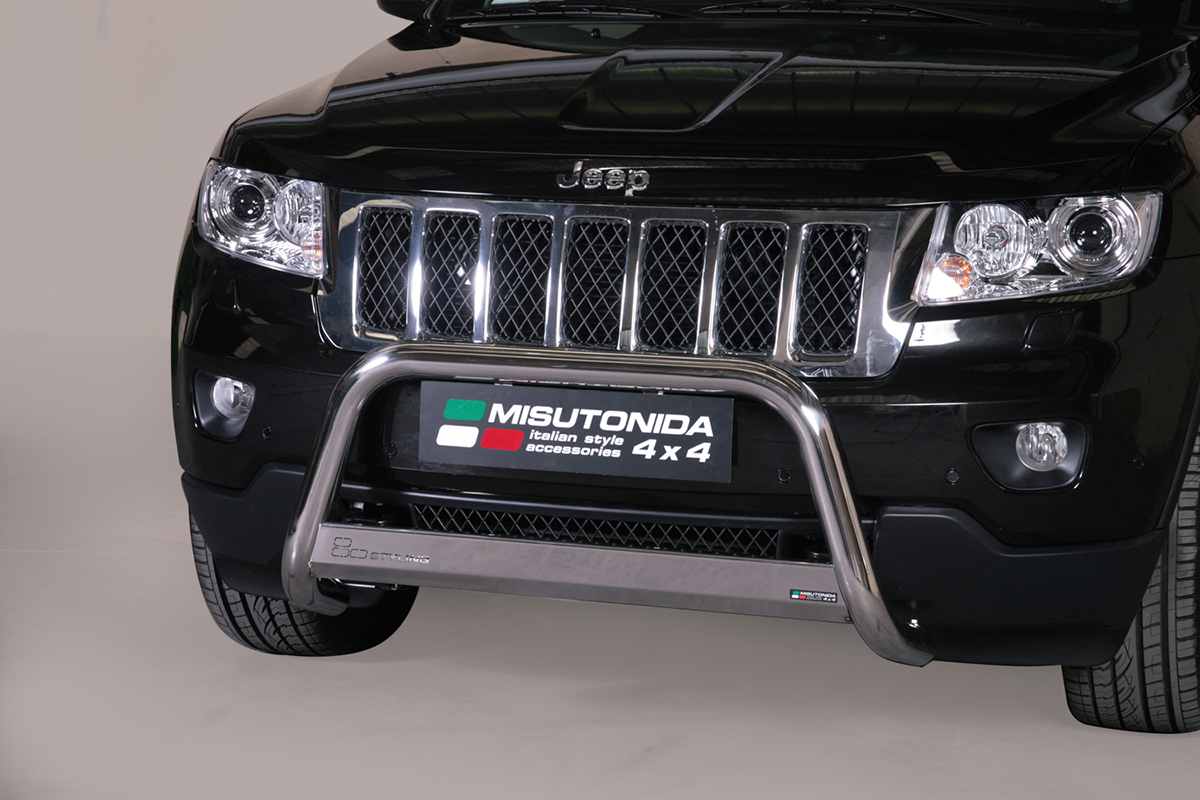 Jeep Grand Cherokee 2011 tot 2015 - pushbar Ø 63 mm met CE/EU certificaat - RVS 304 hoogglans gepolijst