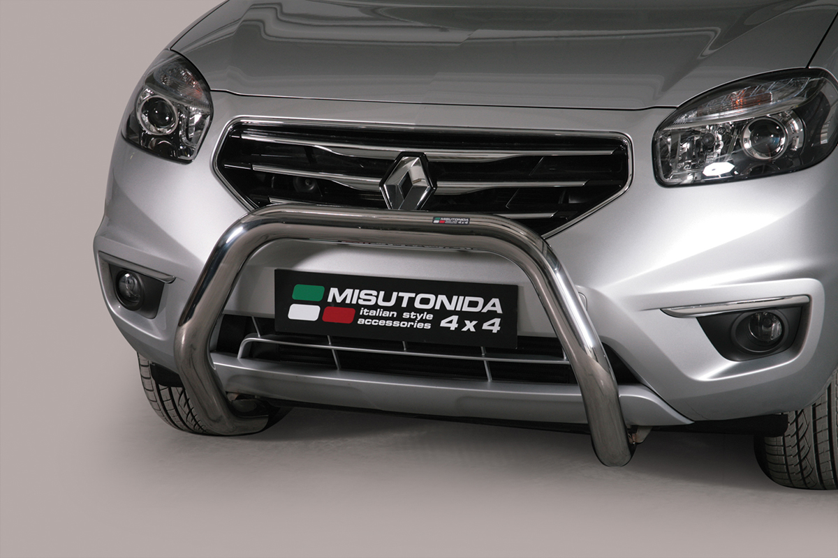 Renault Koleos 2011 tot 2017 - super pushbar Ø 76 mm met CE/EU certificaat - RVS 304 hoogglans gepolijst