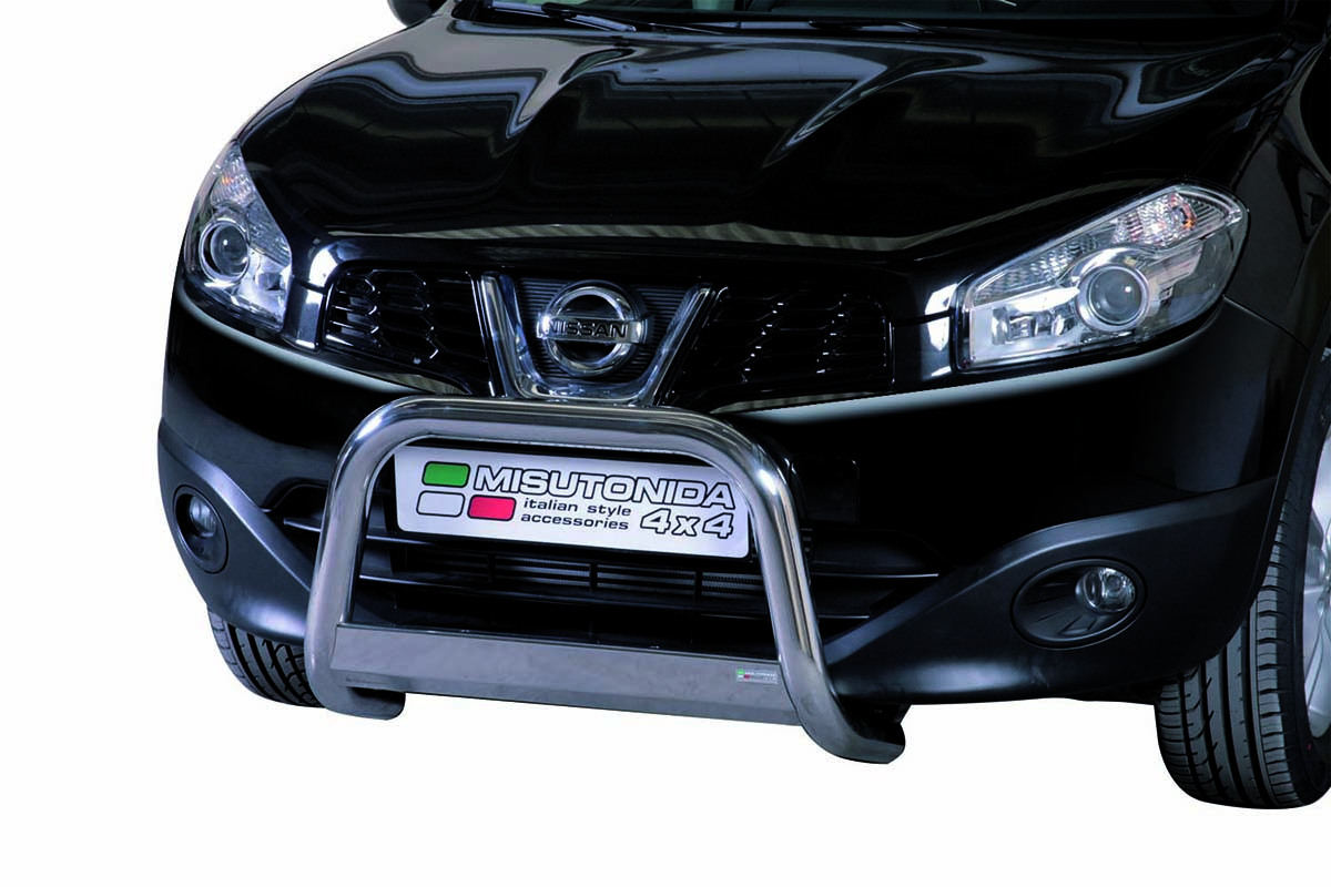 Nissan Qashqai 2010 tot 2014 - pushbar Ø 63 mm met CE/EU certificaat - RVS 304 hoogglans gepolijst