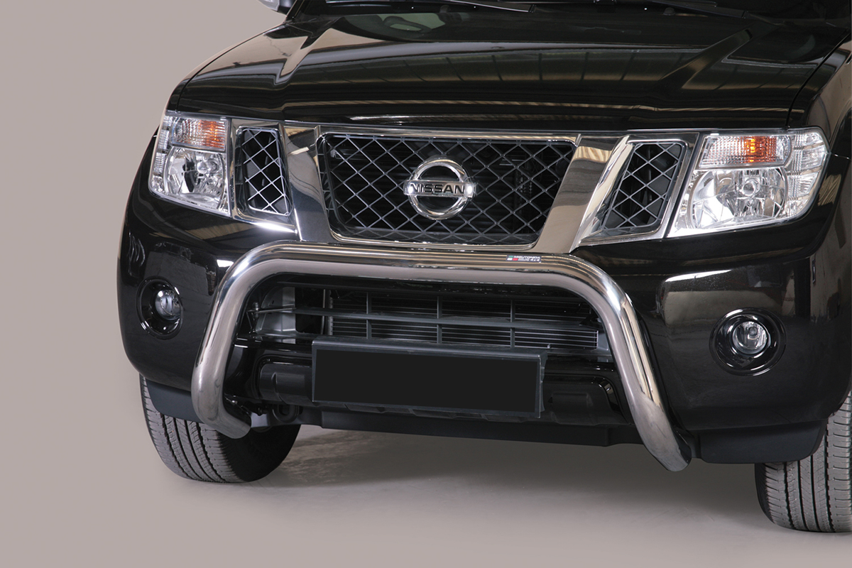 Nissan Pathfinder 2011 tot 2015 - super pushbar Ø 76 mm met CE/EU certificaat - RVS 304 hoogglans gepolijst