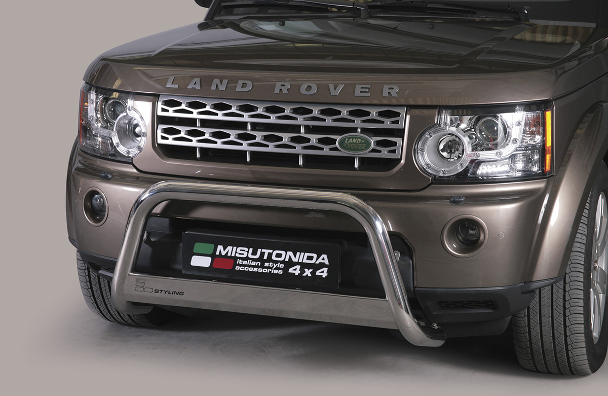 Land Rover Discovery 2013 tot 2016 - pushbar Ø 63 mm met CE/EU certificaat - RVS 304 hoogglans gepolijst