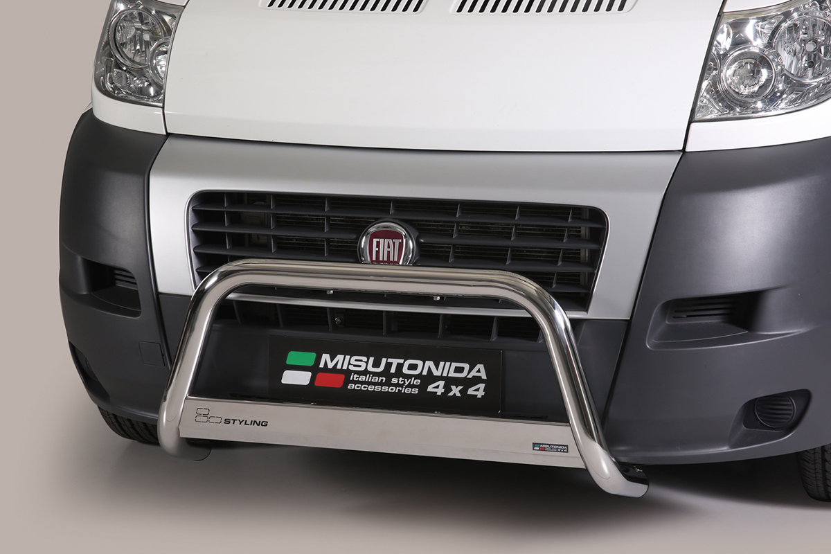 Fiat Ducato 2013 tot heden - pushbar Ø 63 mm met CE/EU certificaat - RVS 304 hoogglans gepolijst