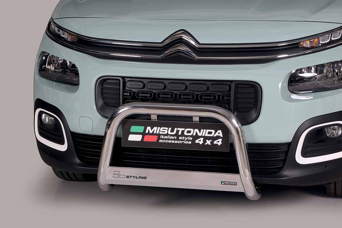 Citroën Berlingo 2018 tot heden – pushbar Ø 63 mm met CE/EU certificaat - RVS 304 hoogglans gepolijst