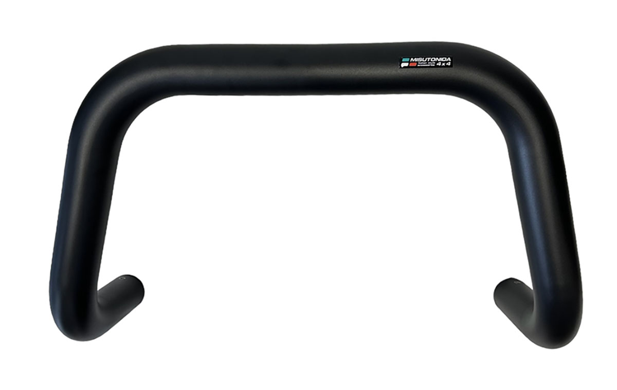 Fiat 500X 2015 tot heden - super pushbar Ø 76 mm met CE/EU certificaat - RVS 304 zwarte poedercoating 